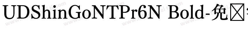 UDShinGoNTPr6N Bold字体转换